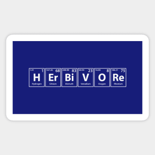 Herbivore (H-Er-Bi-V-O-Re) Periodic Elements Spelling Sticker